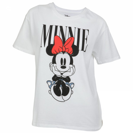 Disney Minnie Mouse Sitting Pretty Junior's T-Shirt